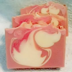Raspberry Cream handmade soap